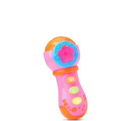 MINI MICROFONE MUSICAL C/LUZ 21,5CM 0055